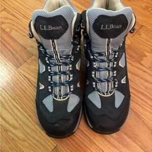 L.L. Bean Black and Gray Winter Boots with Rugged Design